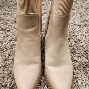 Dolce Vita Cream Ankle Booties